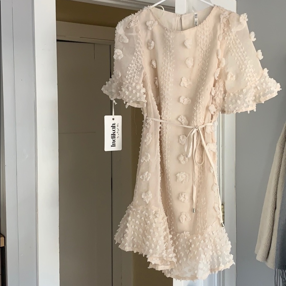 Fortunate one cream dress